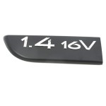 MEGANE 2 KAPI BAND YAZISI "1.4 16V" SOL SİYAH MONOGRAM- YERLİ ÜRETİM