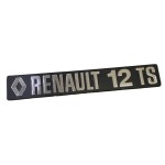 "RENAULT 12 TS" ARKA BAGAJ YAZISI PLASTİK- YERLİ ÜRETİM