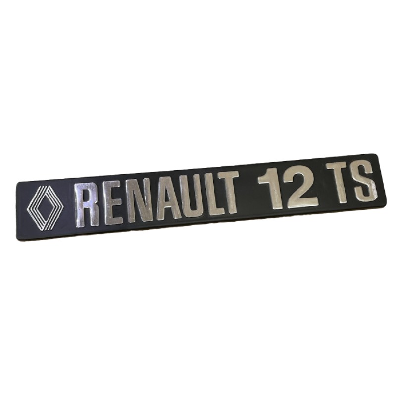 "RENAULT 12 TS" ARKA BAGAJ YAZISI PLASTİK- YERLİ ÜRETİM