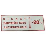 ETİKET ANTİFREEZE- OPAR